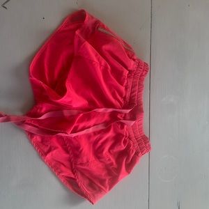 LULULEMON Pink Mesh Running Shorts